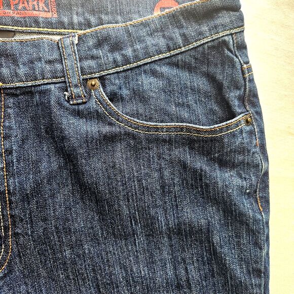 BATTERY PARK New York & Co. Womens 14 Average R Bootcut Denim Blue Jeans - Picture 10 of 10